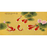 凌雪 四尺《年年有余》 北京美協(xié)會(huì)員