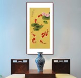 【已售】凌雪 四尺《年年有余》 北京美協(xié)會員