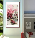 【已售】王寶欽 六尺《榮華富貴》當(dāng)代花鳥牡丹畫名家（詢價）