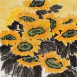 【已售】何一鳴 三尺《向陽花》