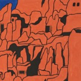 原中文聯(lián)編輯部主任 閻世宏 四尺斗方《西域》（詢價）