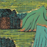 原中文聯(lián)編輯部主任 閻世宏 四尺斗方《山水》（詢價）