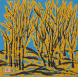 原中文聯(lián)編輯部主任 閻世宏 四尺斗方《金秋》（詢價(jià)）