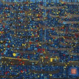 原中文聯(lián)編輯部主任 閻世宏 六尺斗方《漁港》（詢價）