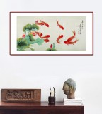 凌雪 四尺《年年有余》 北京美協(xié)會(huì)員