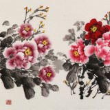 王偉寧 小六尺《花開富貴》 青年書畫才俊 河南美協(xié)會員