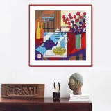 原中文聯(lián)編輯部主任 閻世宏 四尺斗方《雅致》（詢價(jià)）