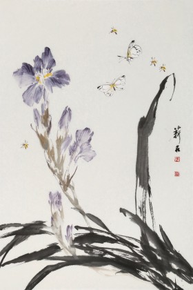 陳薪名《花香》 中美協(xié)會員吉祥水墨 第六屆全國花鳥畫展金獎獲得者