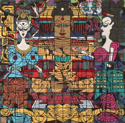 原中文聯(lián)編輯部主任 閻世宏 四尺斗方《隱存》（詢價）