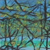 原中文聯編輯部主任 閻世宏 四尺斗方《河畔》（詢價）