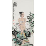 【已售】王其志 《青荷之舞》  中美協(xié)會(huì)員 江蘇贛榆美協(xié)副主席