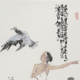 王其志 《荷風(fēng)輕舞》  中美協(xié)會員 江蘇贛榆美協(xié)副主席