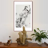 【已售】陳薪名《松林野趣》 第六屆全國花鳥畫展金獎獲得者