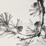 【已售】陳薪名《松雪錦雞圖》 第六屆全國花鳥畫展金獎獲得者