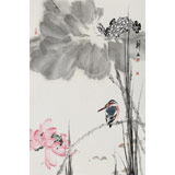 陳薪名《荷花清翠圖》 中美協(xié)會(huì)員 第六屆全國(guó)花鳥(niǎo)畫展金獎(jiǎng)獲得者