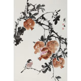 【已售】陳薪名《笑口常開(kāi)》 第六屆全國(guó)花鳥(niǎo)畫(huà)展金獎(jiǎng)獲得者