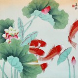 【已售】凌雪 四尺《年年有余》 北京美協(xié)會員