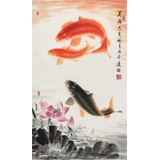 【已售】周升達(dá) 三尺《美滿》 中國(guó)畫院國(guó)畫組長(zhǎng)（詢價(jià)）