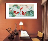 【已售】凌雪 四尺《年年有余》 北京美協(xié)會員