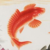 【已售】周升達 四尺斗方《富貴久魚》 中國畫院國畫組長（詢價）