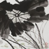 【已售】何一鳴 《映日荷花別樣紅》