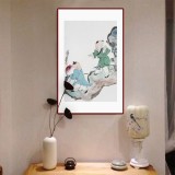 曹建濤 四尺三開《獻壽圖》 獨具特色水墨人物畫家