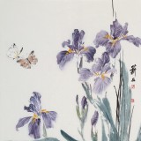 【已售】陳薪名《紫羅蘭》 第六屆全國(guó)花鳥(niǎo)畫(huà)展金獎(jiǎng)獲得者