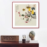 【已售】凌雪 四尺斗方《福祿滿堂》 北京美協(xié)會(huì)員