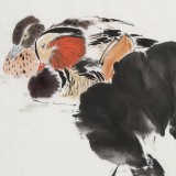 陳薪名《鴛鴦戲水》 中美協(xié)會員 第六屆全國花鳥畫展金獎獲得者