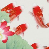 【已售】凌雪 四尺斗方《年年有余》 北京美協(xié)會員