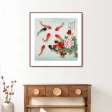 【已售】凌雪 四尺斗方《富貴有余》 北京美協(xié)會(huì)員