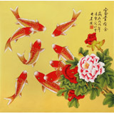 凌雪 四尺斗方《富貴有余》 北京美協(xié)會(huì)員