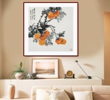 【已售】梁景欣 三尺斗方《萬事如意》 學(xué)院派畫家