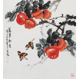 【已售】梁景欣 三尺斗方《萬事如意》 學(xué)院派畫家