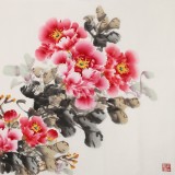 王偉寧四尺《富貴吉祥》 青年書畫才俊 河南美協(xié)會(huì)員