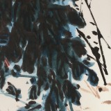 鄒友蒸 《老菊如霞送晚香》1998年作 已故山野派繪畫(huà)大家