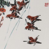 鄒友蒸 《無(wú)限春暉》1993年作 已故山野派繪畫大家