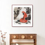 連紅武 四尺斗方《面壁圖》 徐悲鴻畫院華北分院副院長