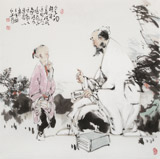 【已售】連紅武 四尺斗方《三字經(jīng)》 徐悲鴻畫(huà)院華北分院副院長(zhǎng)