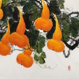 【已售】黃藝 四尺《福祿滿堂》 吉祥家居風(fēng)水畫