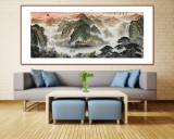 【已售】王友金 小八尺聚寶盆風(fēng)水畫《春暉圖》