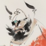 【已售】連紅武 三尺《鎮(zhèn)宅圖》 徐悲鴻畫院華北分院副院長