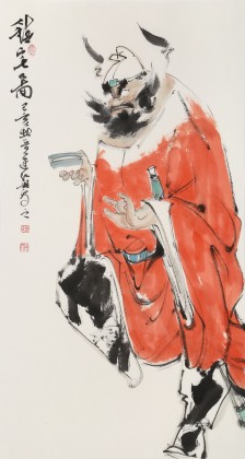 【已售】連紅武 三尺《鎮(zhèn)宅圖》 徐悲鴻畫院華北分院副院長