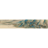 【已售】葛化帥 仿古山水 《清江一色無纖塵》 千竹書院成員