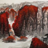 【已售】王友金 小八尺《幽燕金秋圖》