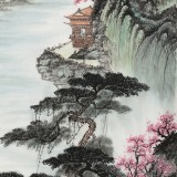 【已售】王友金 四尺《山居春曉圖》