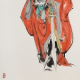 連紅武 三尺《鎮(zhèn)宅圖》 徐悲鴻畫院華北分院副院長