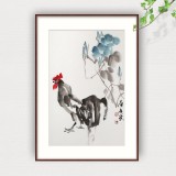 庾超然 四尺三開《大吉大利》 黃鶴樓書畫院院長