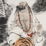 【已售】連紅武 三尺《伏虎圖》 徐悲鴻畫院華北分院副院長