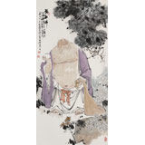 【已售】連紅武 三尺《彌勒佛》 徐悲鴻畫院華北分院副院長